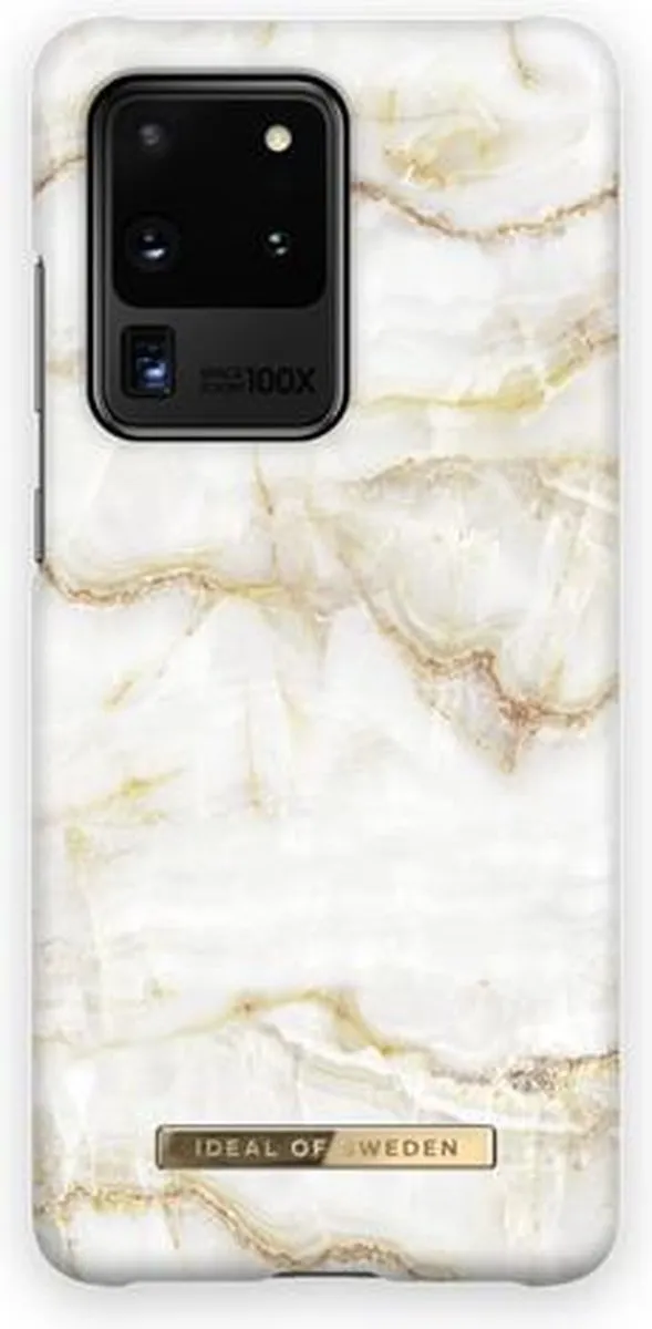 iDeal of Sweden Fashion Case Samsung Galaxy S20 Ultra - Goud/Wit