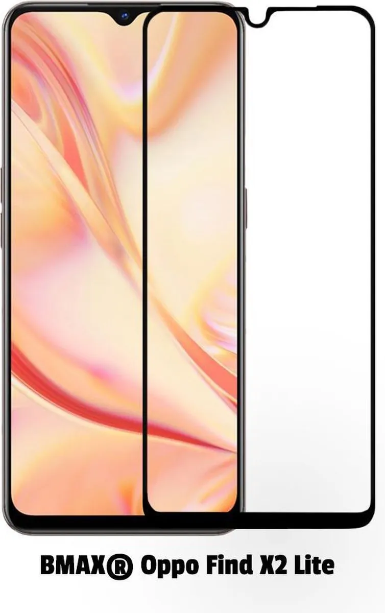 BMAX Full Cover Glas Screenprotector Oppo Find X2 Lite - 2 Stuks