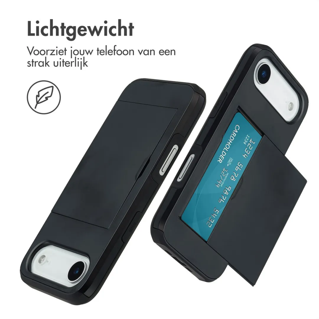 Imoshion Hoesje iPhone 17 Air - Pasjeshouder 2 Stuks - Zwart