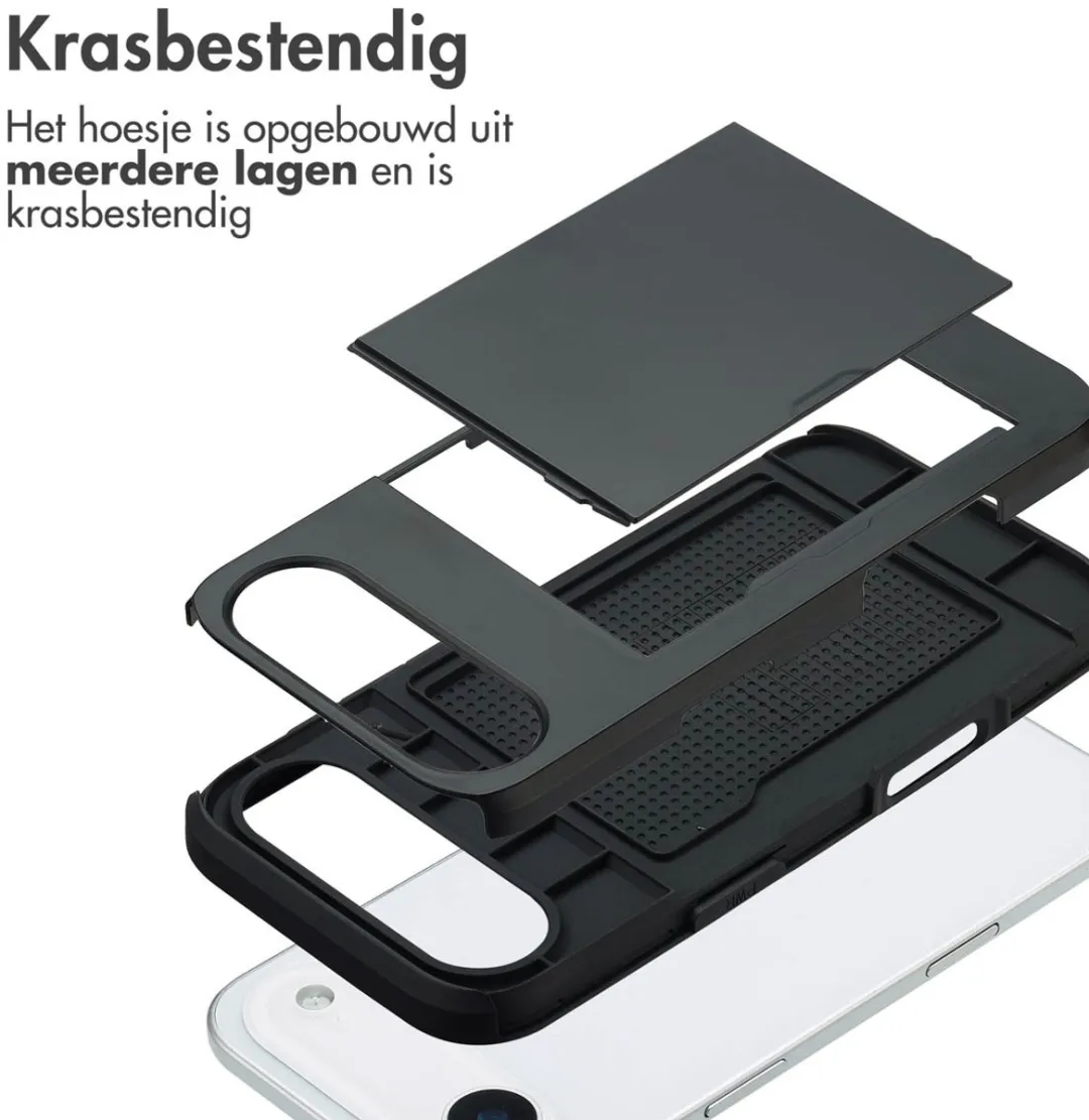 Imoshion Hoesje iPhone 17 Air - Pasjeshouder 2 Stuks - Zwart