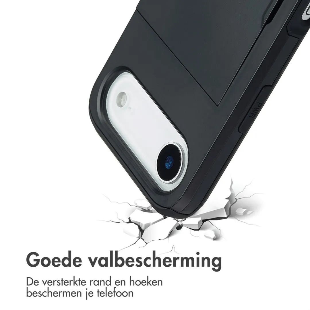 Imoshion Hoesje iPhone 17 Air - Pasjeshouder 2 Stuks - Zwart