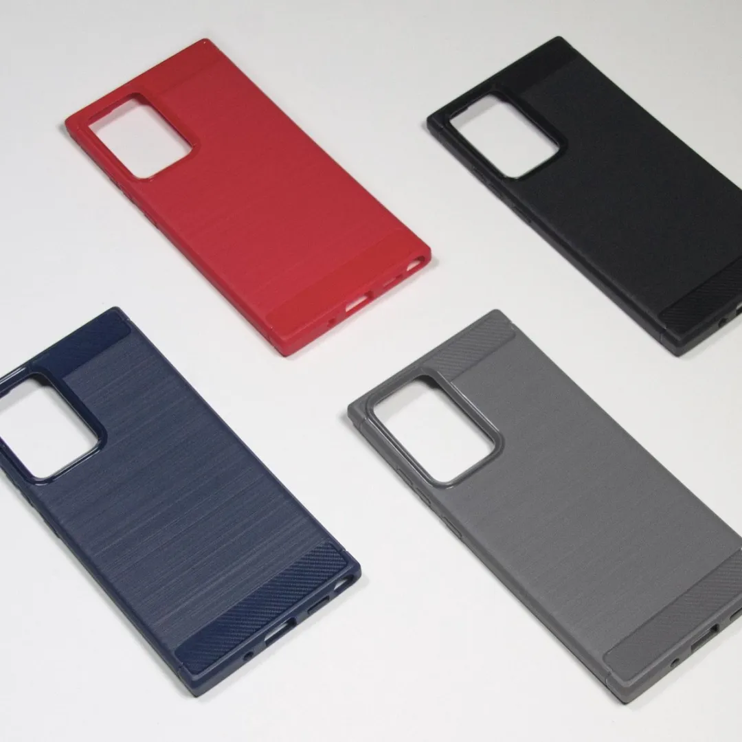 BMAX Carbon Soft Case Samsung Galaxy Note20 Ultra - Rood