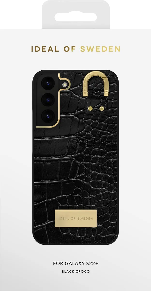 iDeal of Sweden Fashion Case Atelier Samsung Galaxy S22+ Black Croco