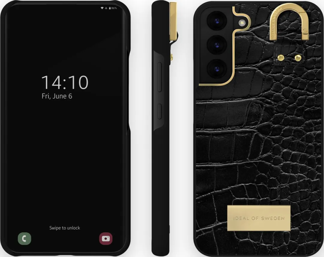 iDeal of Sweden Fashion Case Atelier Samsung Galaxy S22+ Black Croco