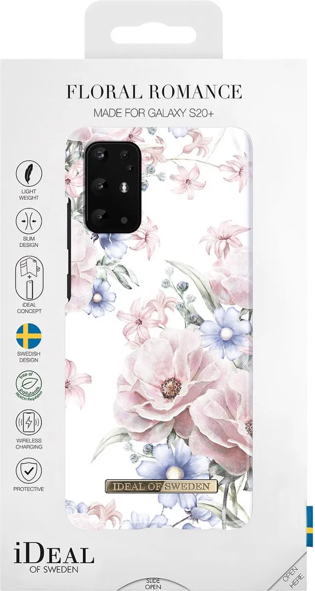 iDeal of Sweden Samsung Galaxy S20 Plus Hoesje Floral Romance - mpn-7340196200017 - Wit/Blauw/Roz - afbeelding 5 van 6