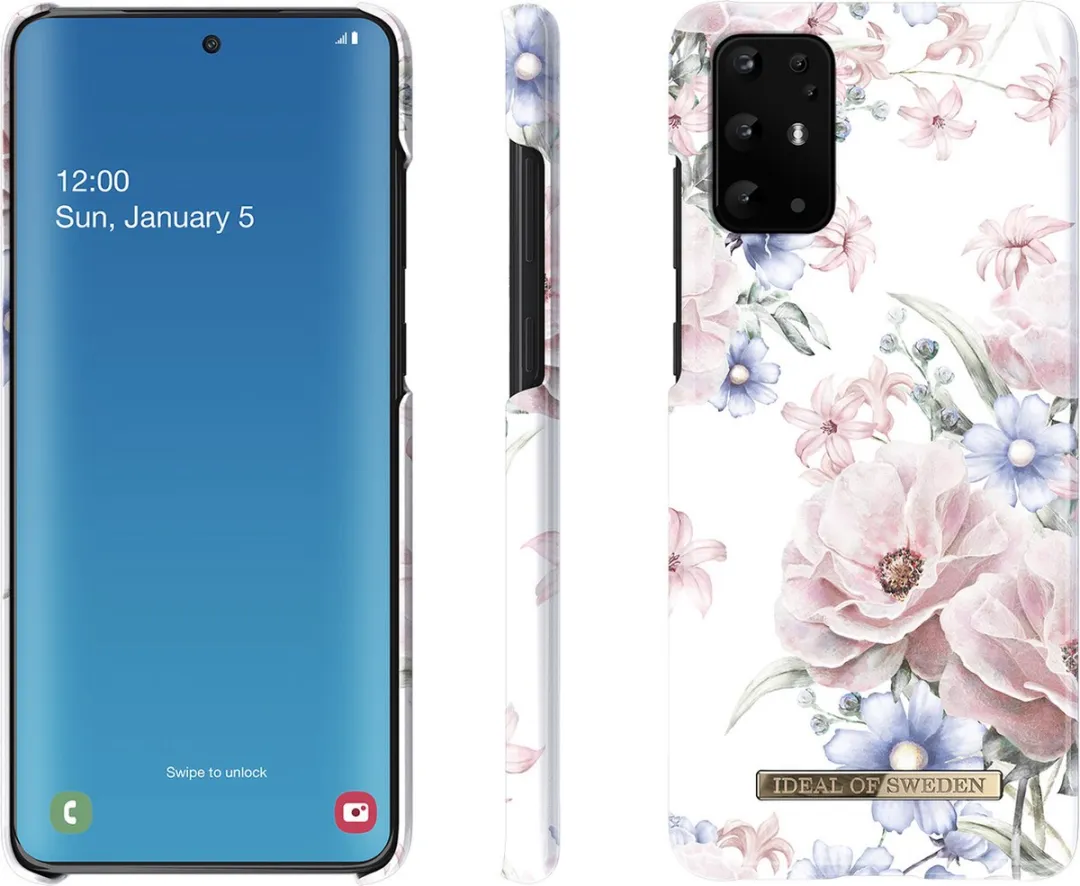 iDeal of Sweden Samsung Galaxy S20 Plus Hoesje Floral Romance - mpn-7340196200017 - Wit/Blauw/Roz - afbeelding 2 van 6