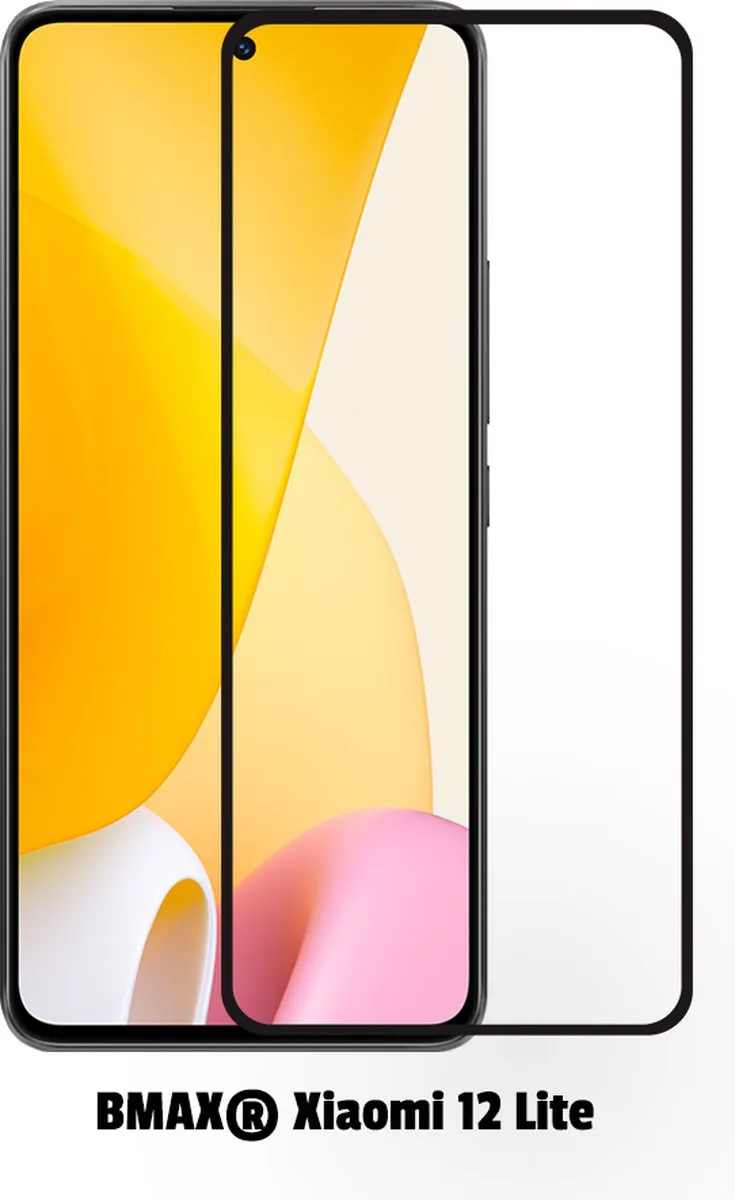 BMAX Screenprotector Xiaomi 12 Lite 2 Stuks - Zwart