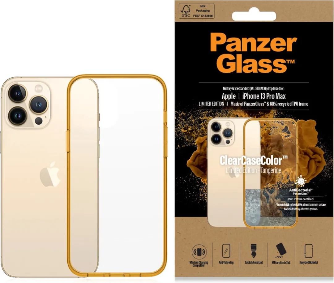 PanzerGlass ClearCaseColor PZ-0343 - iPhone 13 Pro Max - Oranje - afbeelding 6 van 6