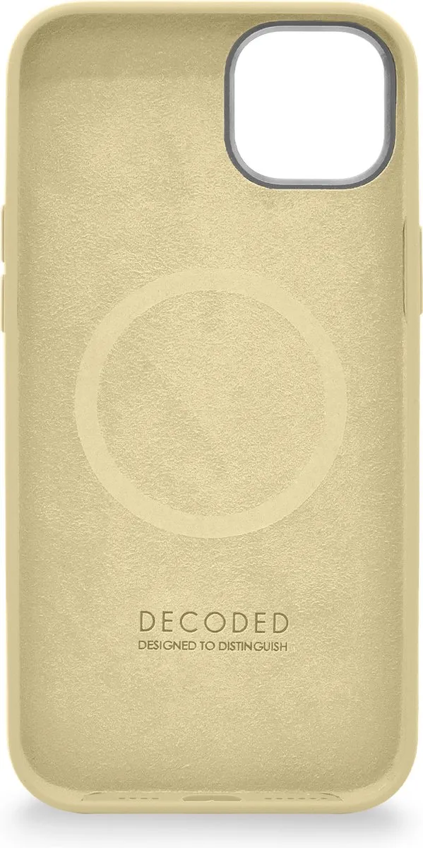 Decoded D23IPO14BCS9SN Siliconen Back Cover iPhone 14/13 - Licht Geel
