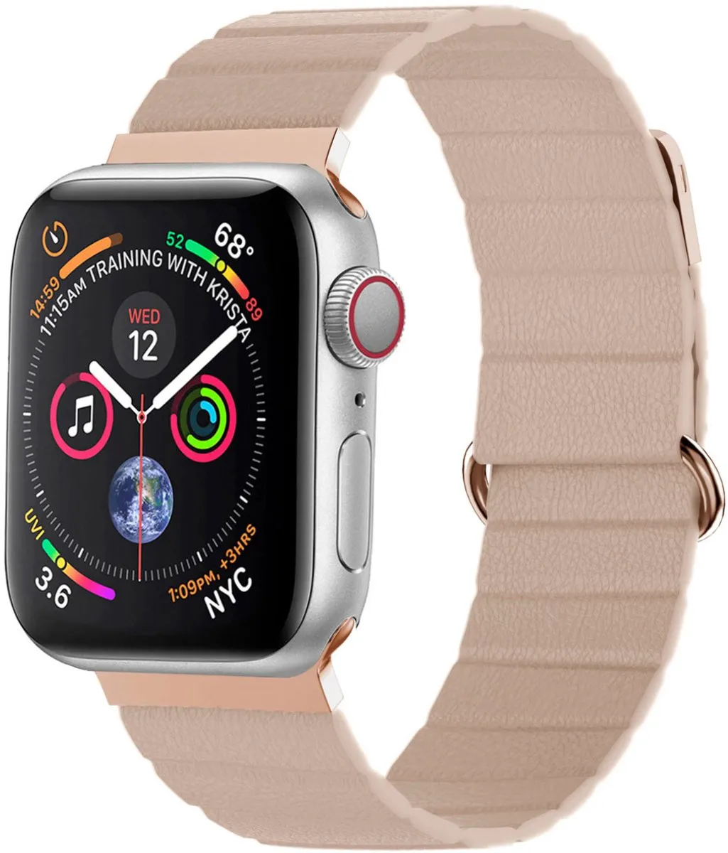 Imoshion Magnetisch Lederen Bandje Apple Watch 42mm
