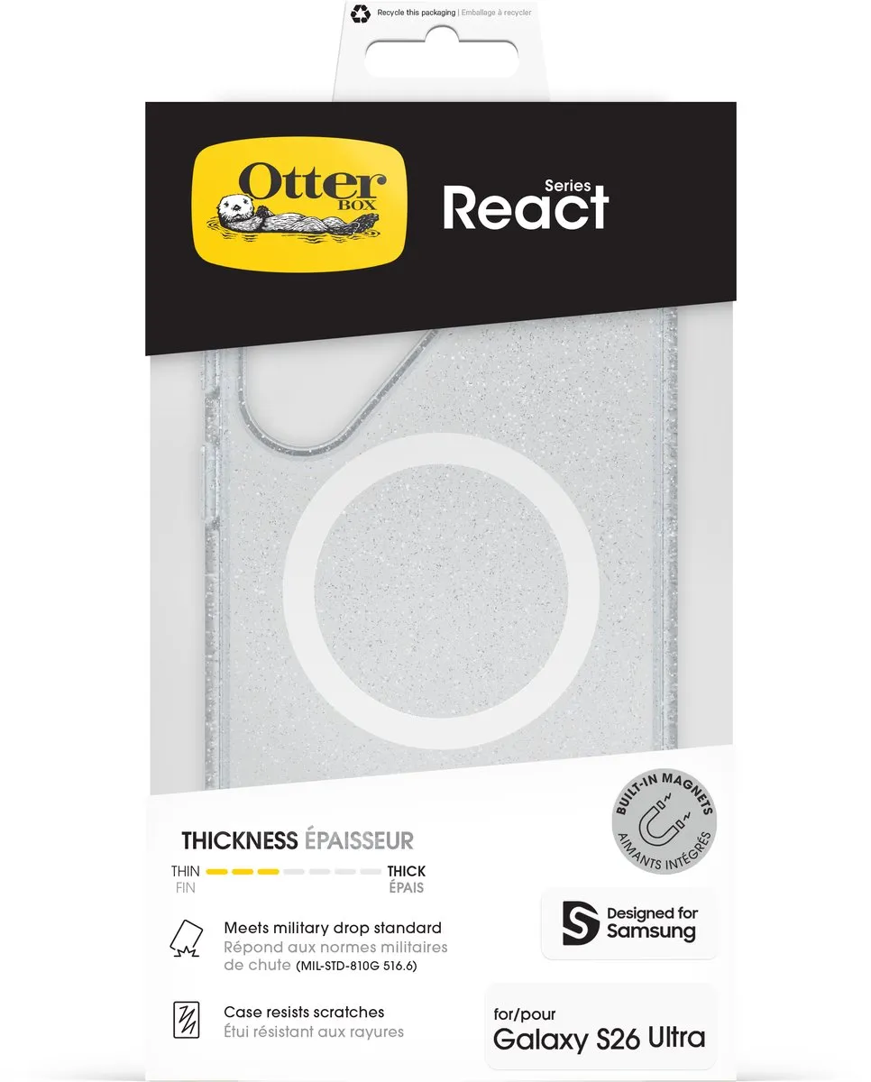 OtterBox React Magnets Series 77-99949 Hoesje - Samsung Galaxy S26 Ultra - Transparant
