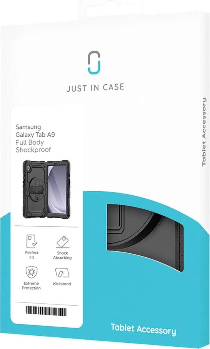 Just in Case Cazy Tablethoes Samsung Galaxy Tab A9 8.7" - Zwart