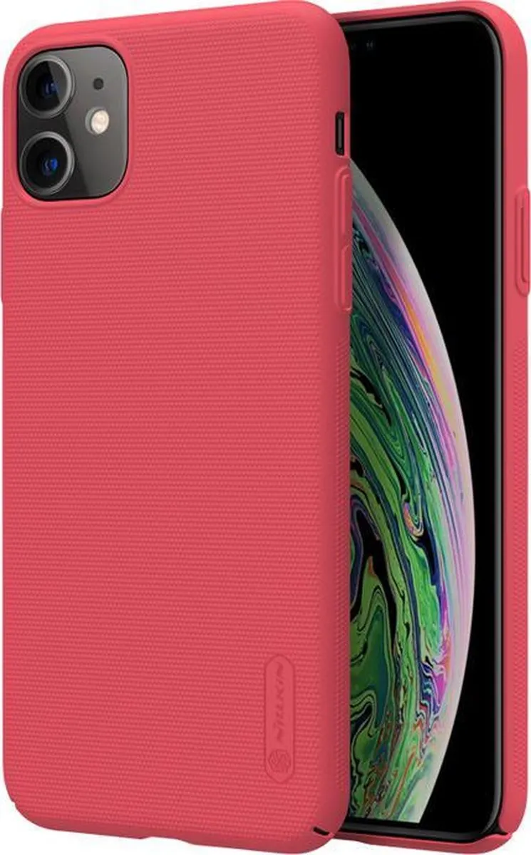 Nillkin Frosted Shield Hoesje iPhone 11 - Rood - afbeelding 3 van 5