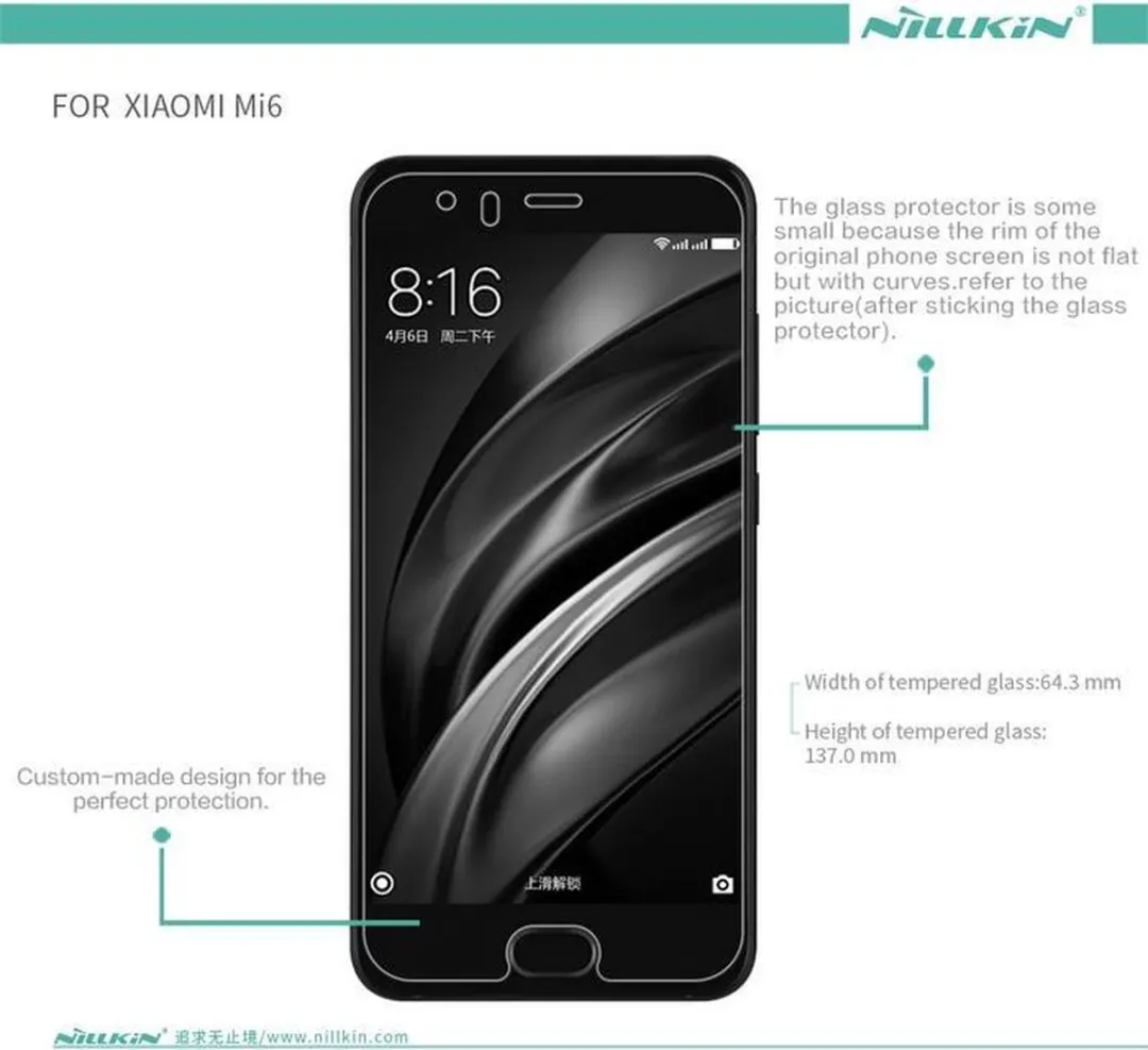 Nillkin Screen Protector H+ Pro voor Xiaomi Mi 6 - 1 Stuk - afbeelding 2 van 6
