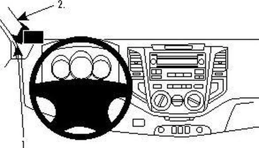 Brodit ProClip Houder Toyota HiLux 2012-2016 - 804811 - Zwart