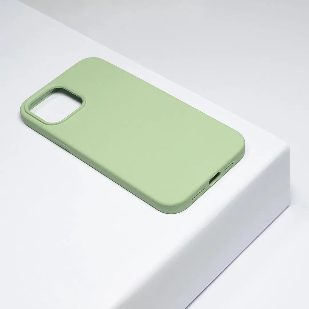 BMAX Siliconen Hoesje iPhone 12 Pro Max - Mintgroen
