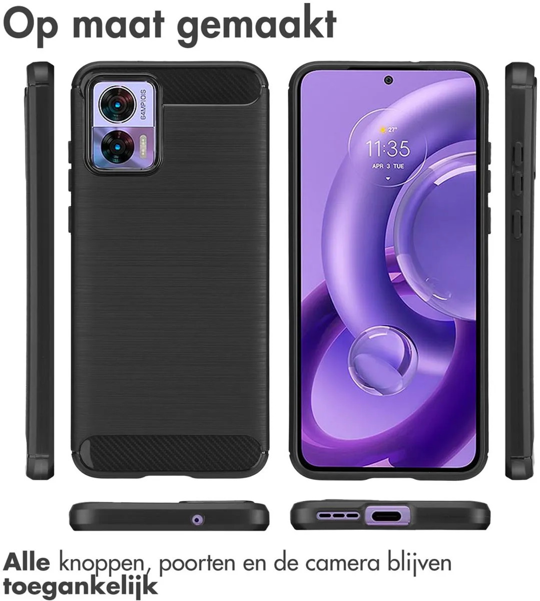 Imoshion Hoesje Motorola Edge 30 Neo - Zwart