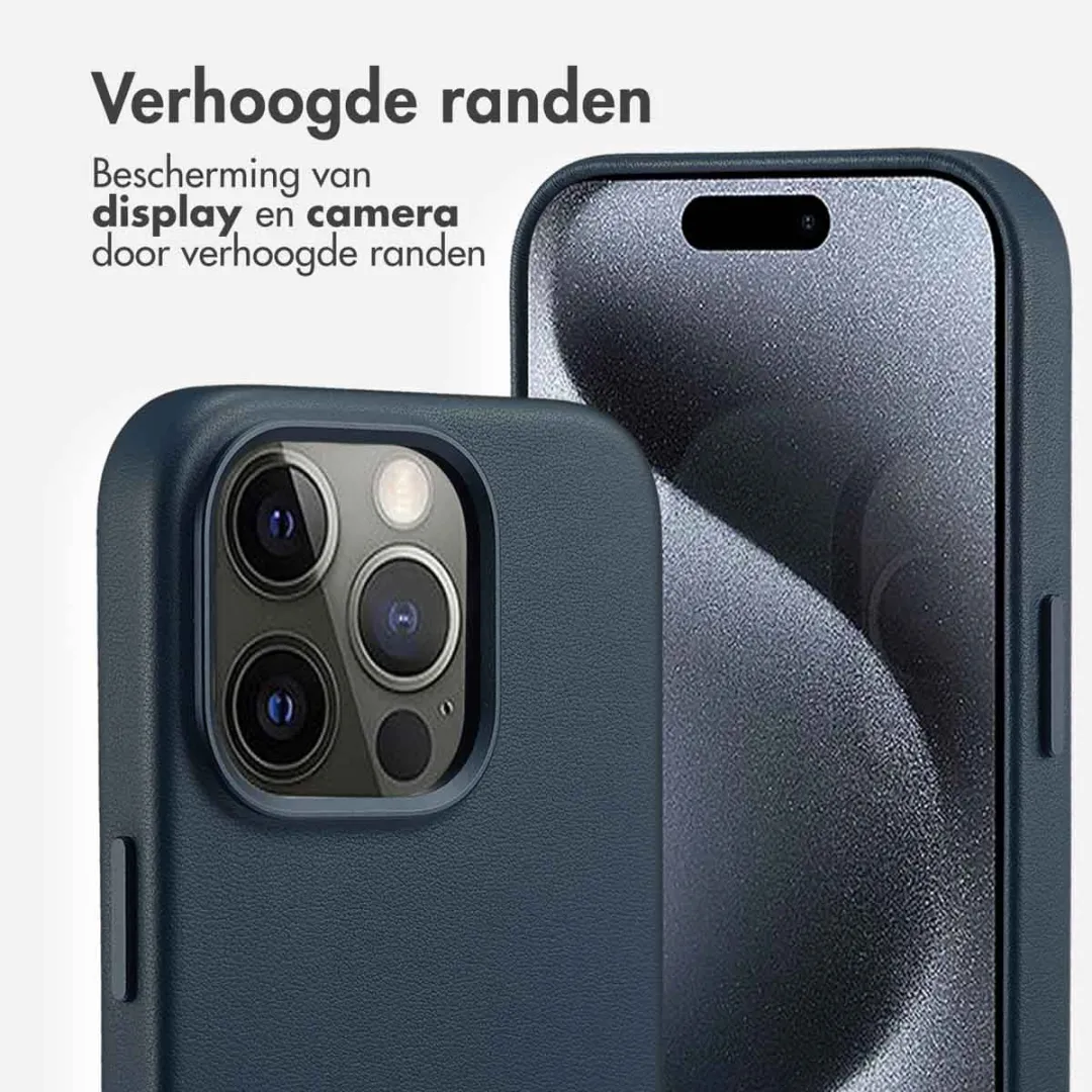 Accezz Hoesje iPhone 15 Pro Nightfall Blue - 2 Pasjes