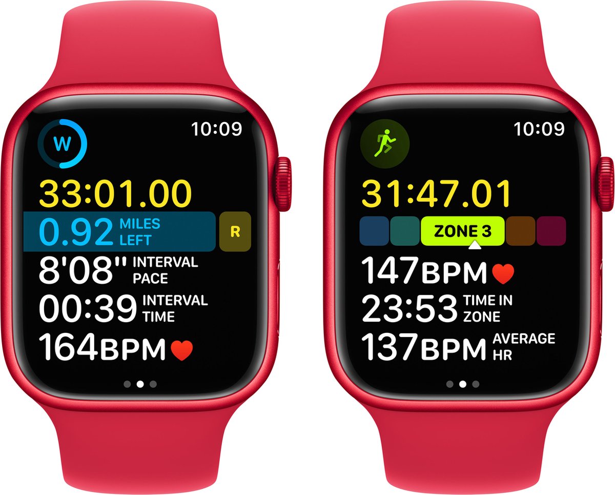 Apple Watch Series 8 - 4G - 45mm - Rood Aluminium