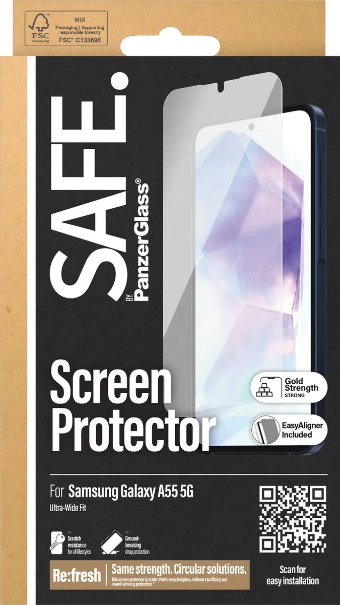 PanzerGlass SAFE95687 Screenprotector Samsung Galaxy A55 - Case Friendly