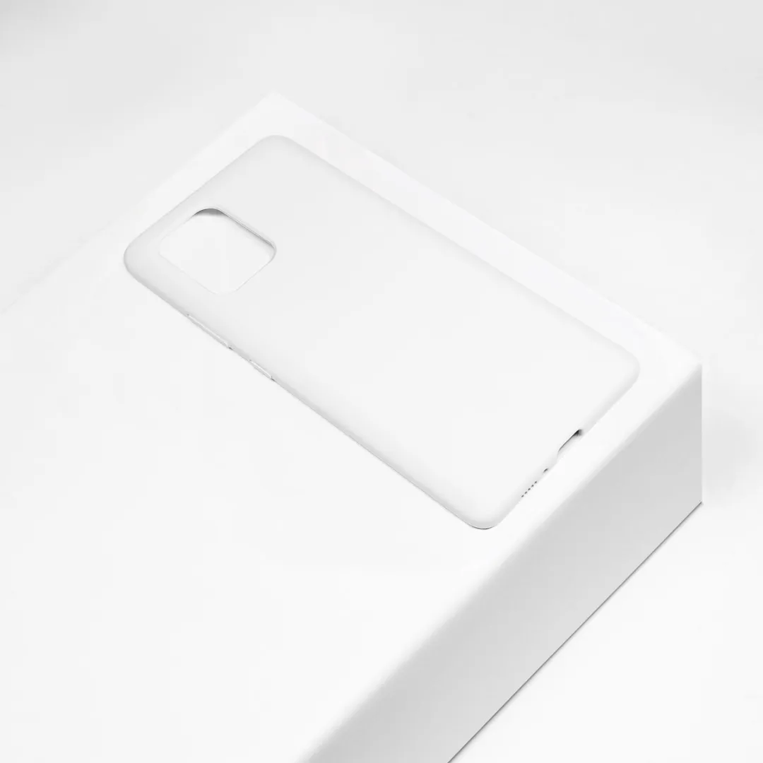 BMAX BMAX61321 Siliconen Hoesje - Samsung Galaxy S10 Lite - Wit