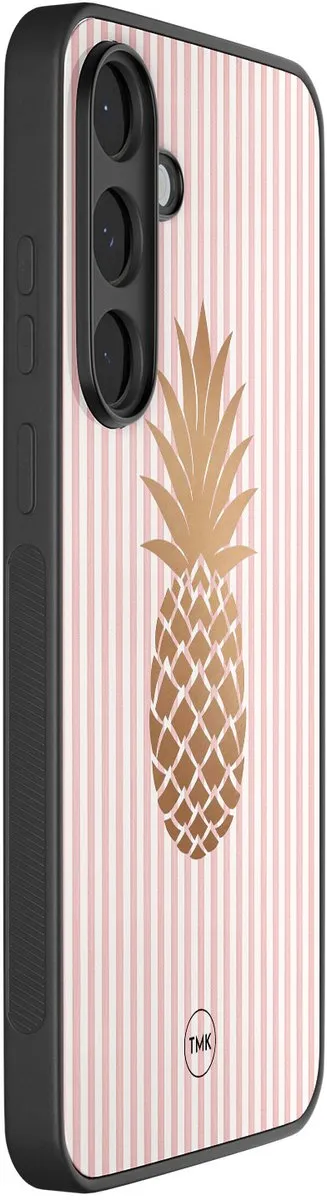 Casevibes Samsung Galaxy S25 FE Hoesje - Ananas Roze - TPU