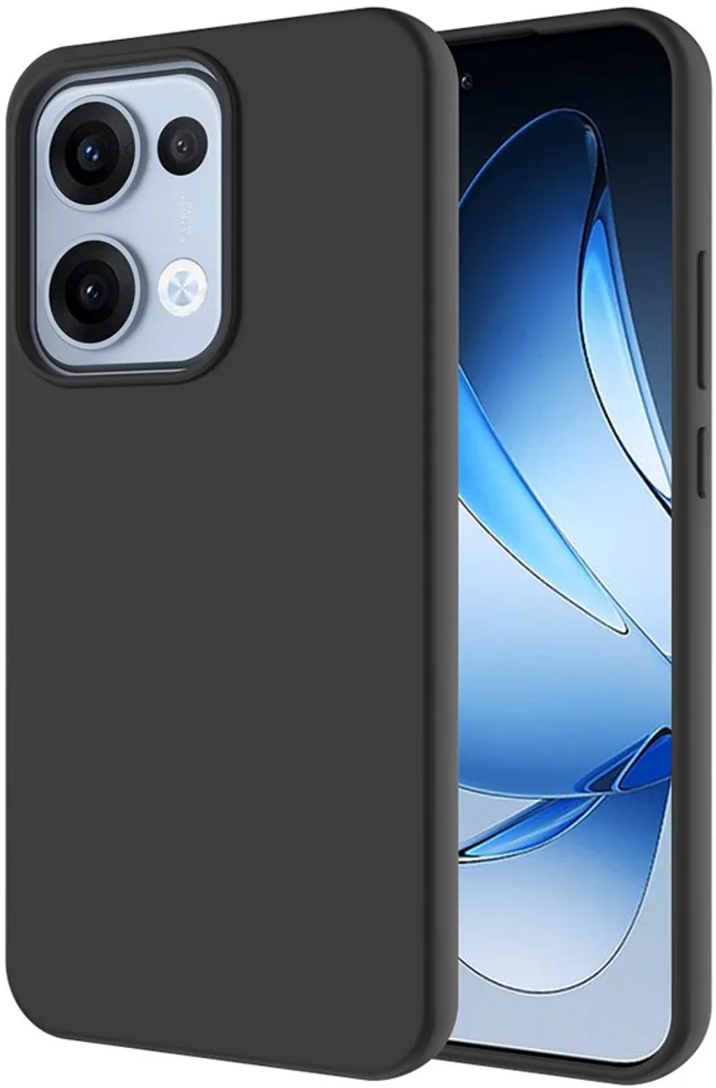 Just in Case Cazy Oppo Reno13 Hoesje Siliconen - Zwart
