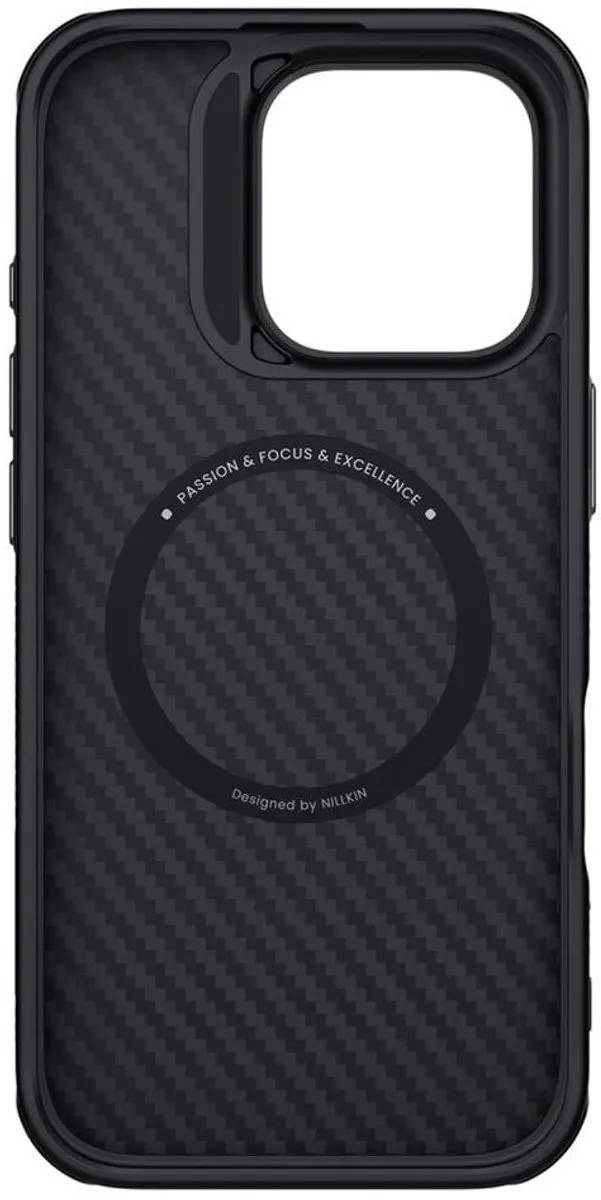 Nillkin Hoesje iPhone 16 Pro MagSafe - Zwart/Carbon