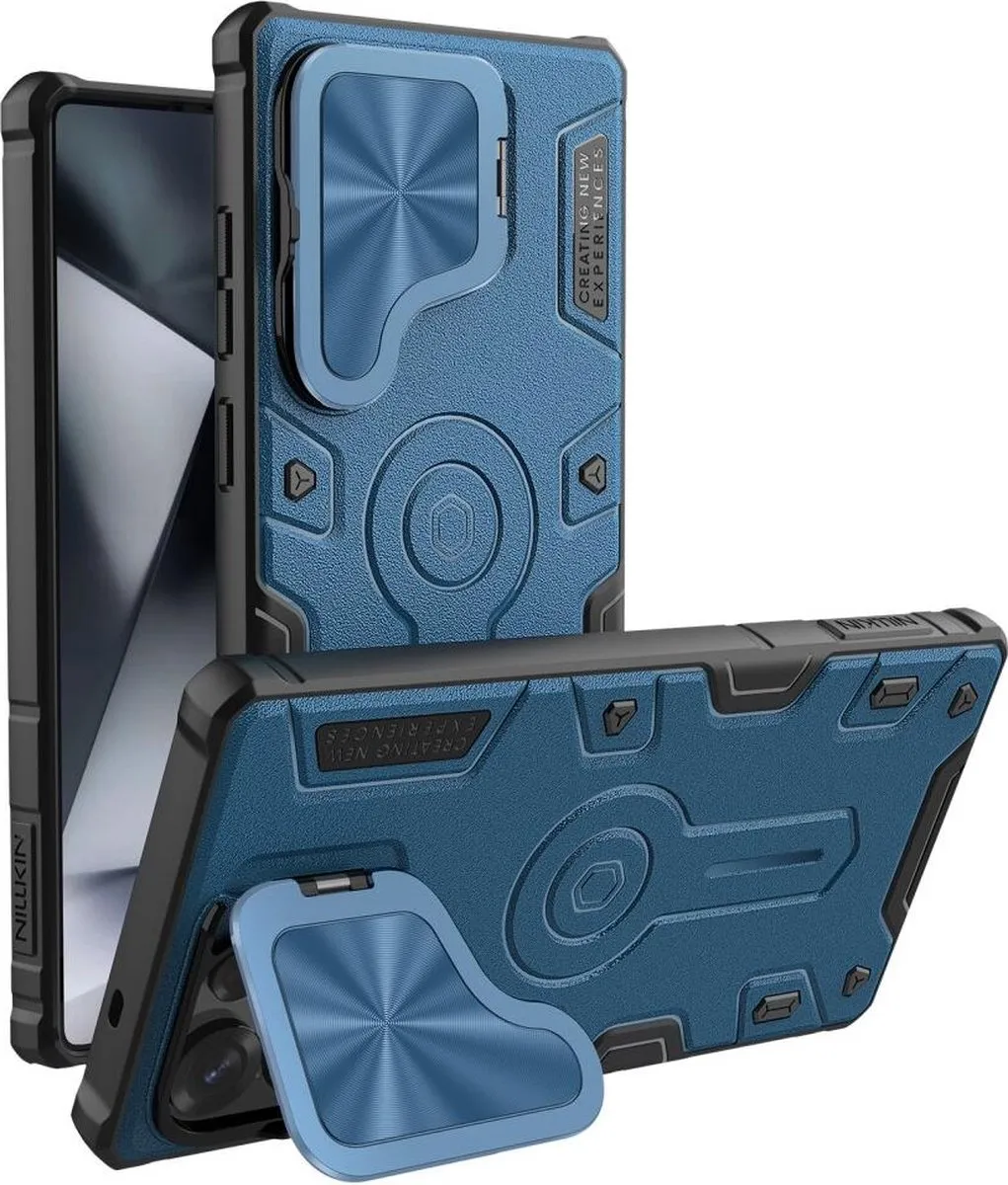 Nillkin CamShield Armor Prop Magnetic Hoesje - Samsung Galaxy S25 Ultra - Blauw