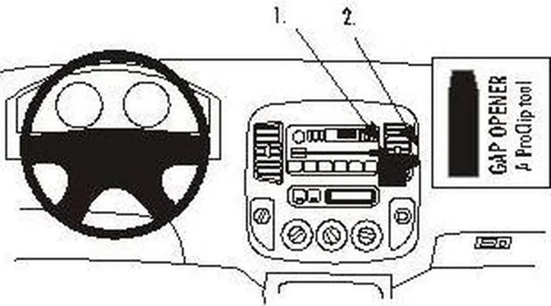 Brodit ProClip Ford Maverick 2001-2007 Houder 852899