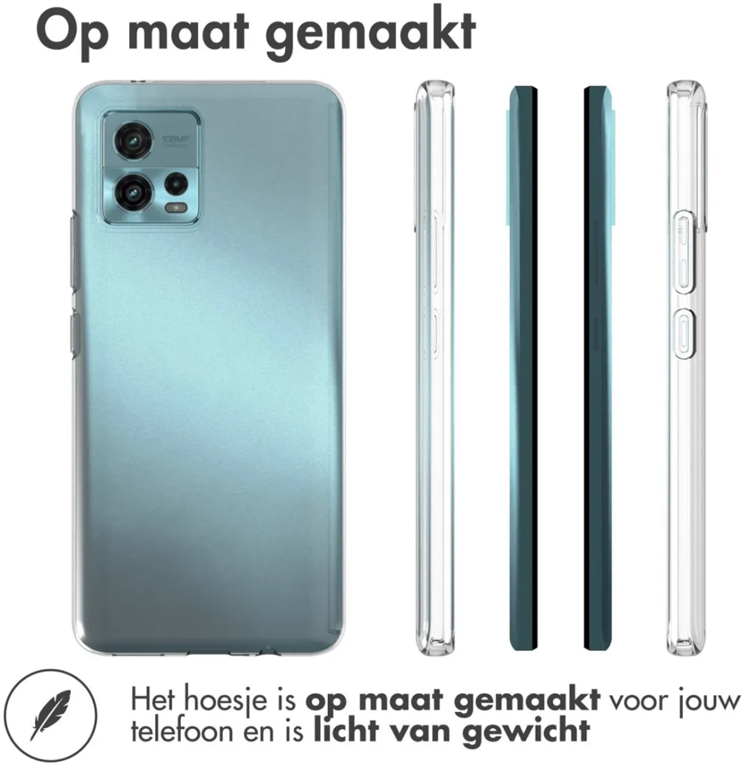 Accezz Hoesje Motorola Moto G72 - Transparant