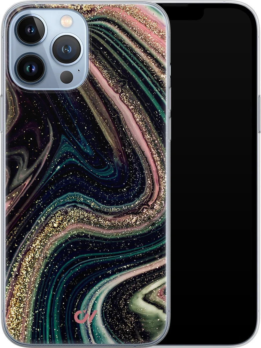 Casevibes iPhone 13 Pro Max Hoesje Marble Twilight - Multi