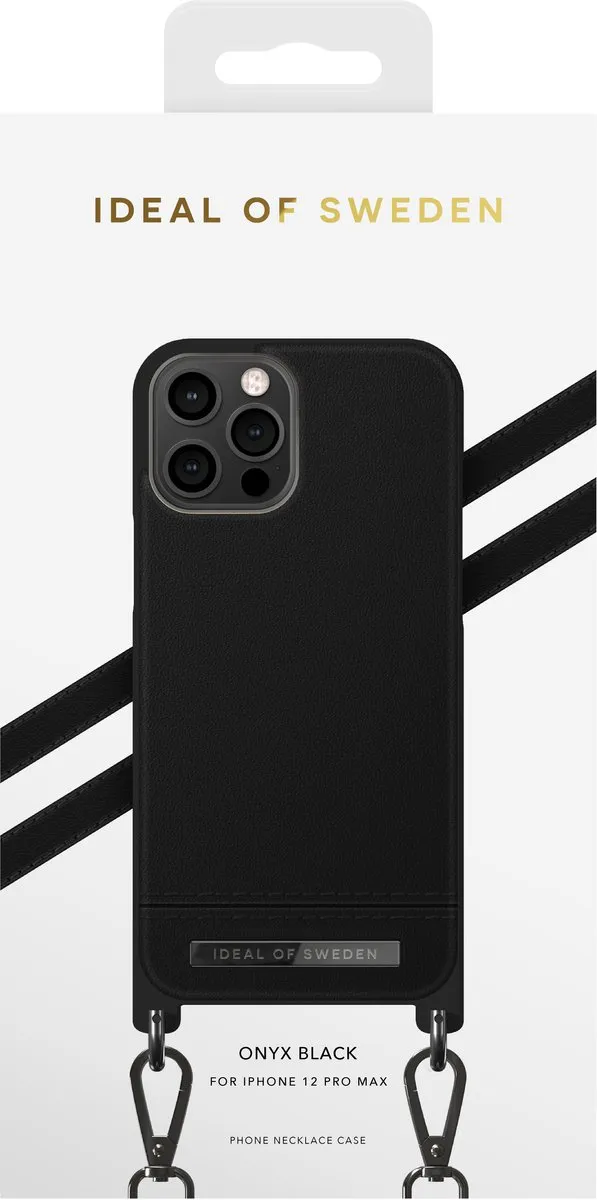 iDeal of Sweden iPhone 12 Pro Max Necklace Case - Onyx Black - IDNCSS21-I2067-292 - afbeelding 3 van 6