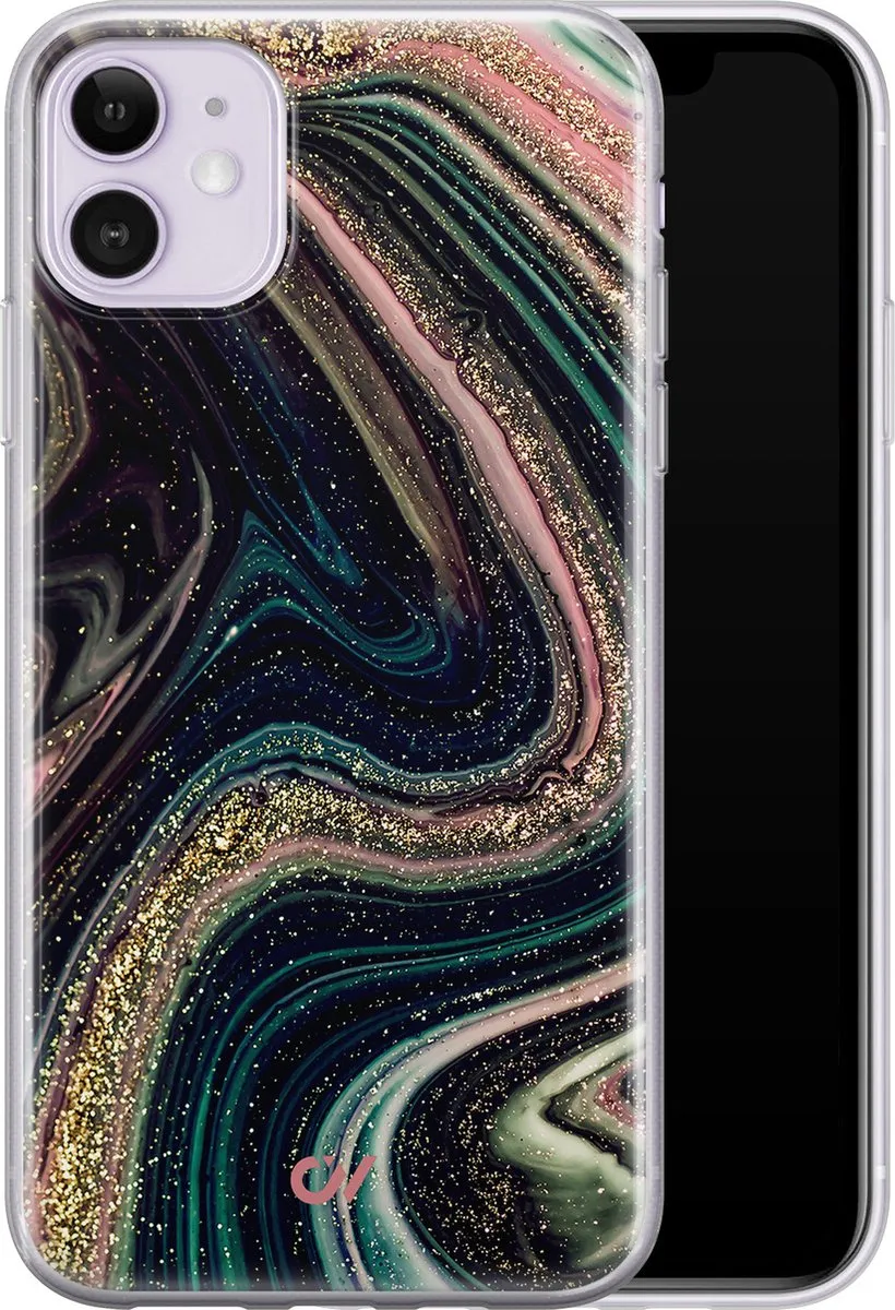 Casevibes iPhone 11 Hoesje Marble Twilight - A/11/UV/006
