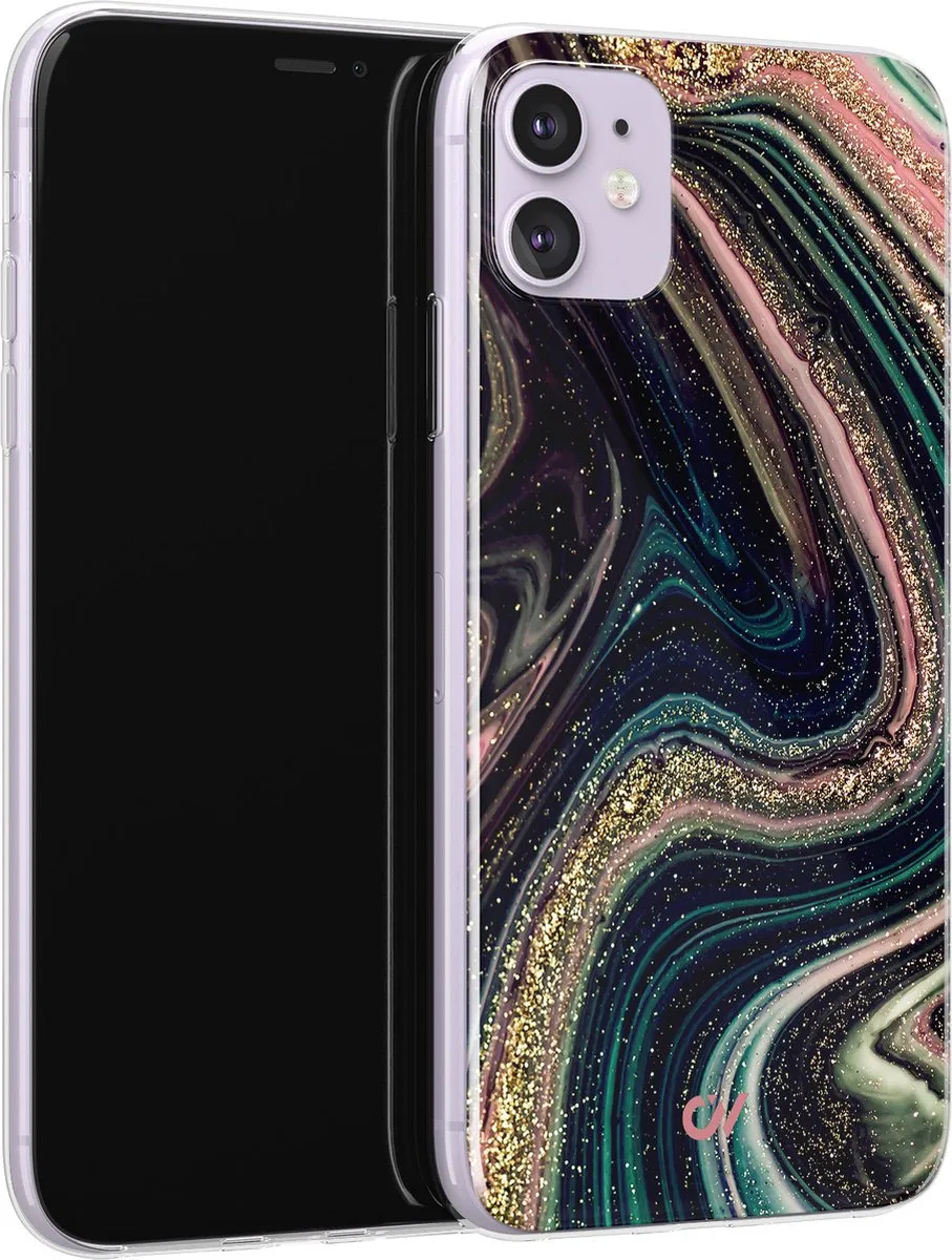 Casevibes iPhone 11 Hoesje Marble Twilight - A/11/UV/006