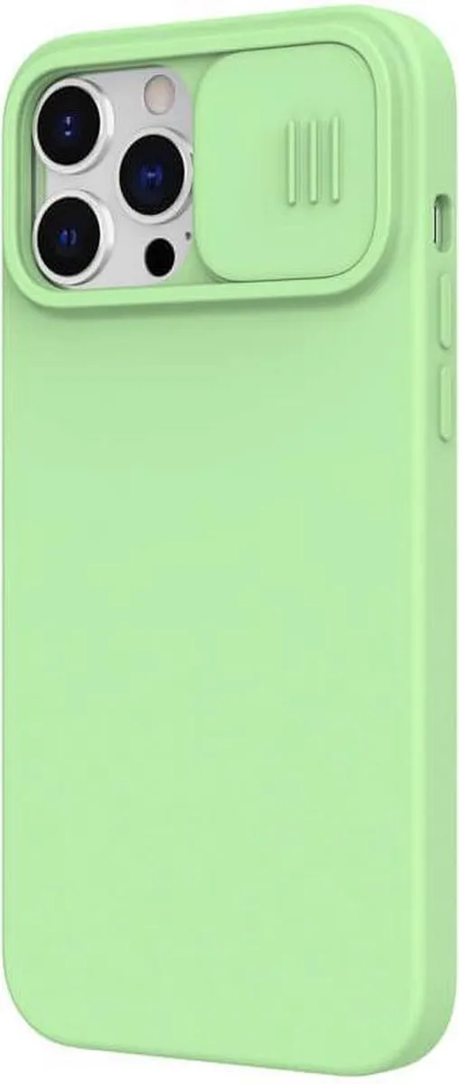 Nillkin CamShield Siliconen Hoesje iPhone 13 Pro Max - Groen - afbeelding 3 van 5