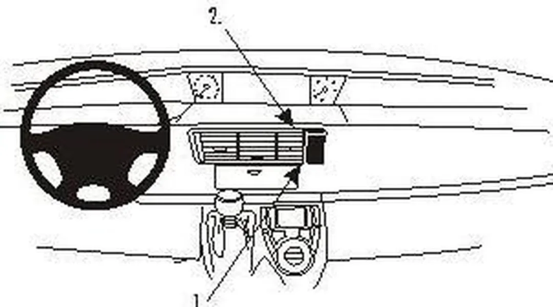 Brodit ProClip 853155 Telefoonhouder - Zwart - o.a. Citroën C8/Lancia Phedra - afbeelding 6 van 6