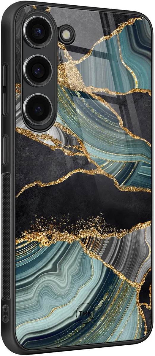 Casevibes Hoesje Samsung Galaxy S23 Marble Jade Stone - Multi