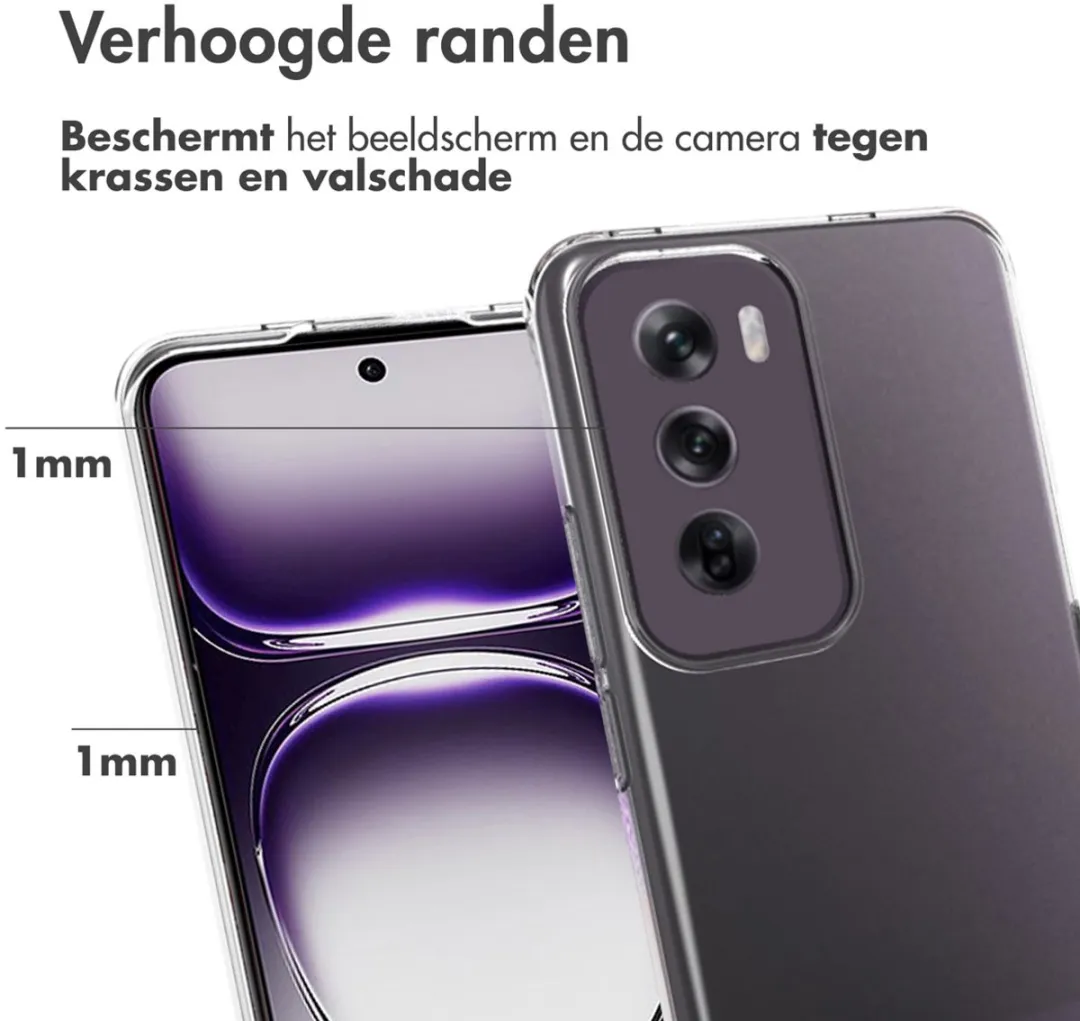 Accezz Hoesje Oppo Reno 12 - Transparant