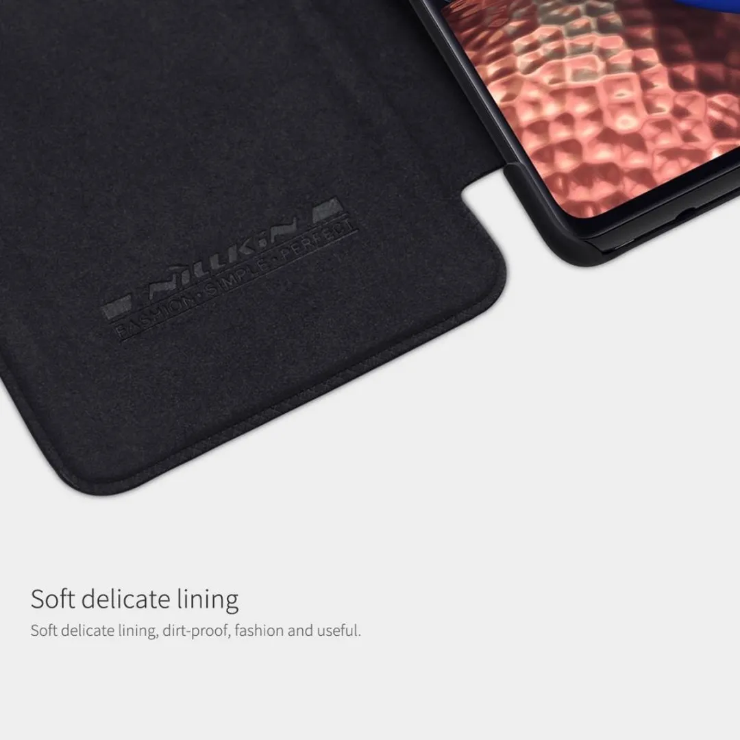 Nillkin Qin29 Hoesje Samsung Galaxy A71 5G - Flip Cover - Zwart - afbeelding 4 van 6