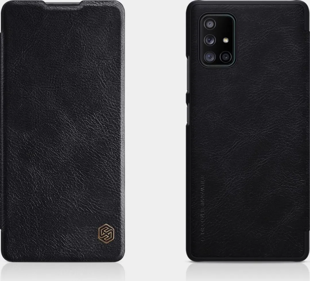 Nillkin Qin29 Hoesje Samsung Galaxy A71 5G - Flip Cover - Zwart - afbeelding 6 van 6