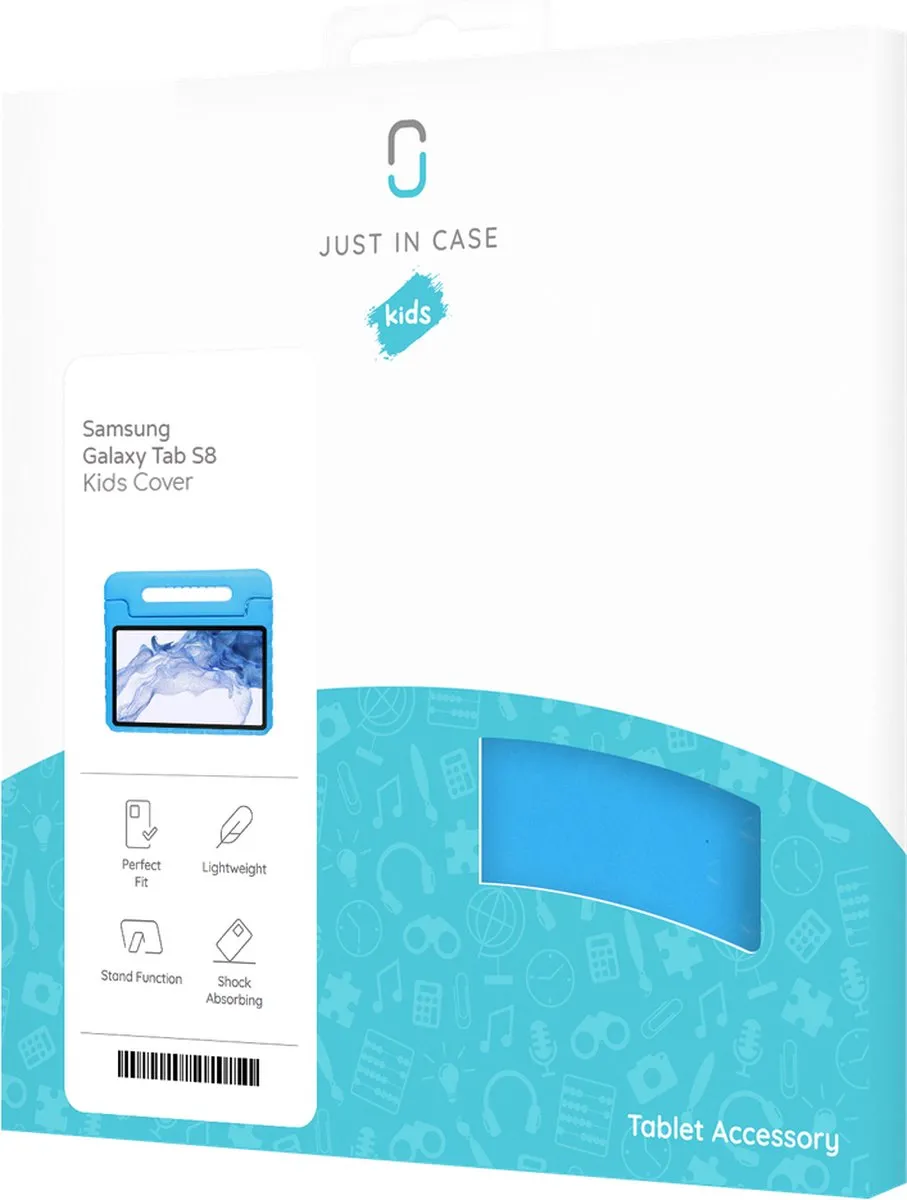 Just in Case Samsung Galaxy Tab S8 Hoesje - Blauw