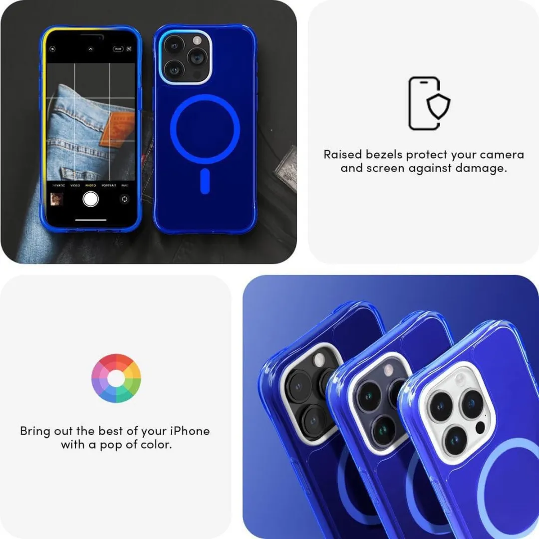 Spigen Cyrill Ultra Sheer Mag Hoesje iPhone 15 Pro - Blauw - ACS06766 - afbeelding 6 van 6
