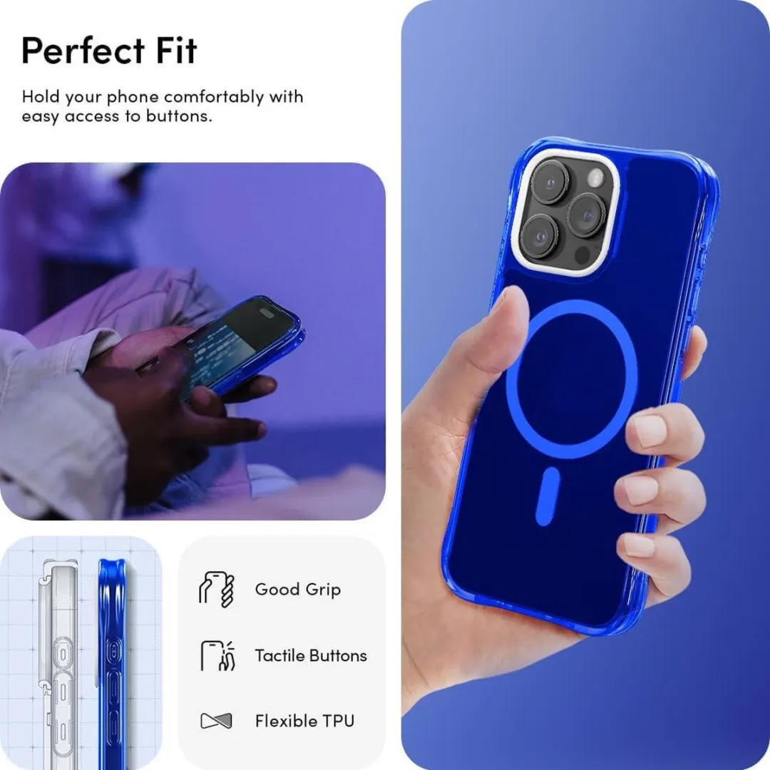Spigen Cyrill Ultra Sheer Mag Hoesje iPhone 15 Pro - Blauw - ACS06766 - afbeelding 2 van 6