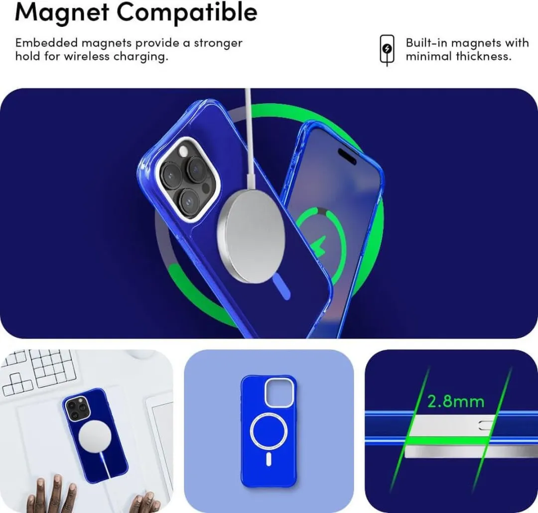 Spigen Cyrill Ultra Sheer Mag Hoesje iPhone 15 Pro - Blauw - ACS06766 - afbeelding 4 van 6