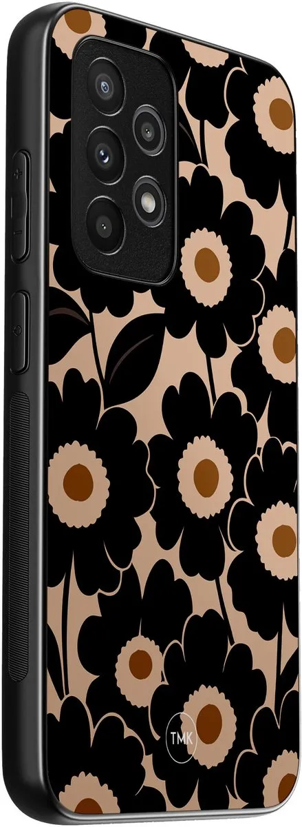 Casevibes Galaxy A52 5G Hoesje - S/A52/B/015 - Zwart Bloom Luxe
