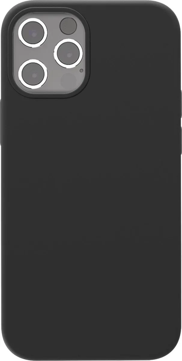 Azuri iPhone 12 Pro Max Siliconen Hoesje - Zwart