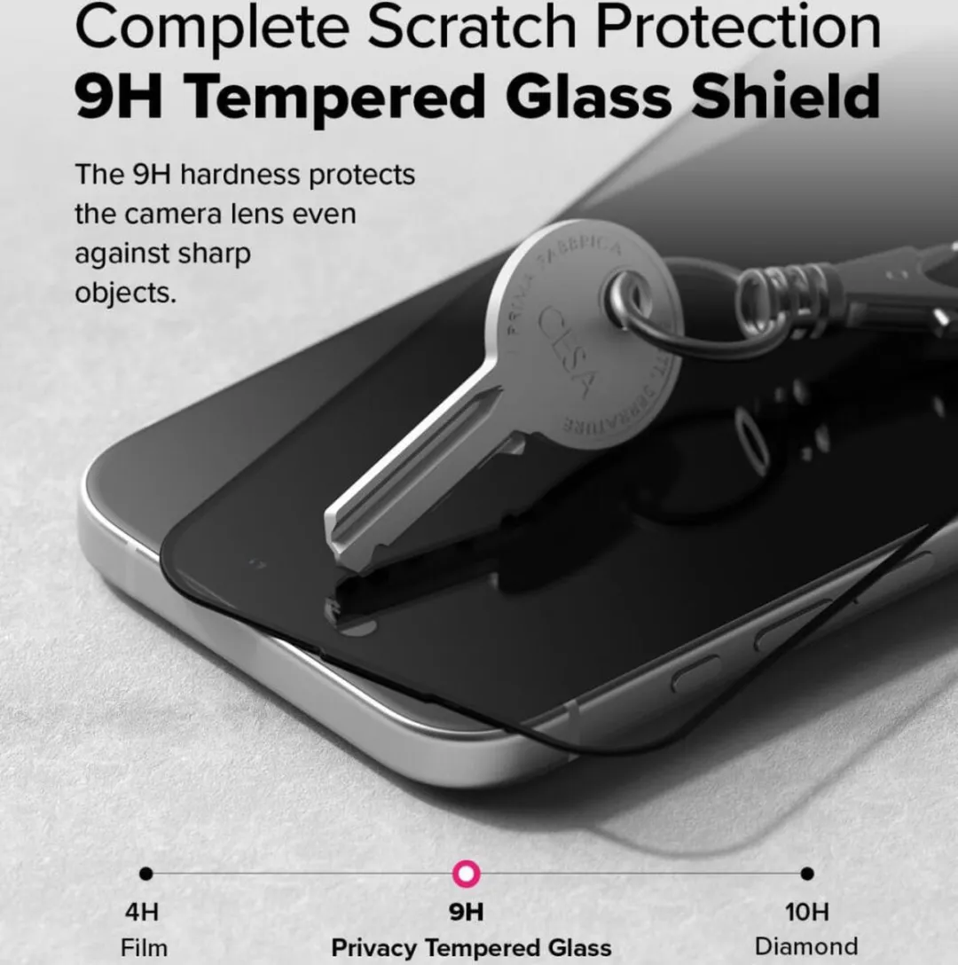 Ringke Easy Slide Privacy iPhone 16/15 Screen Protector - 2 Stuks