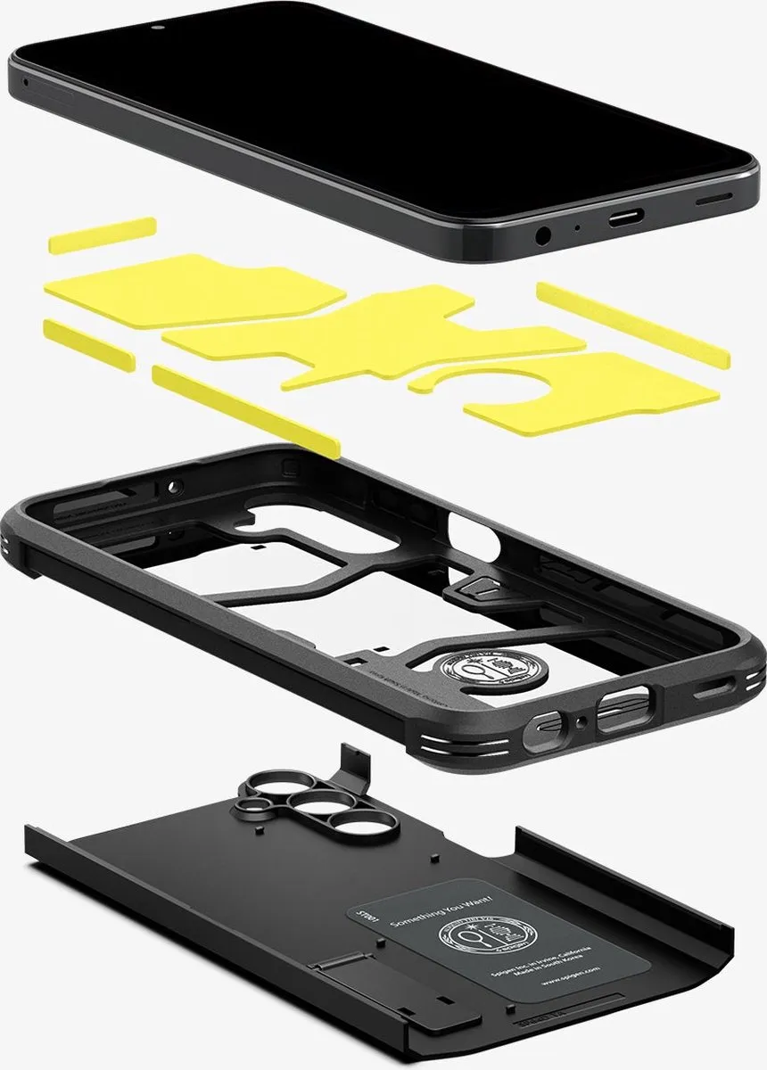 Spigen Tough Armor ACS07242 Hoesje - Samsung Galaxy A15 - Zwart - afbeelding 5 van 6