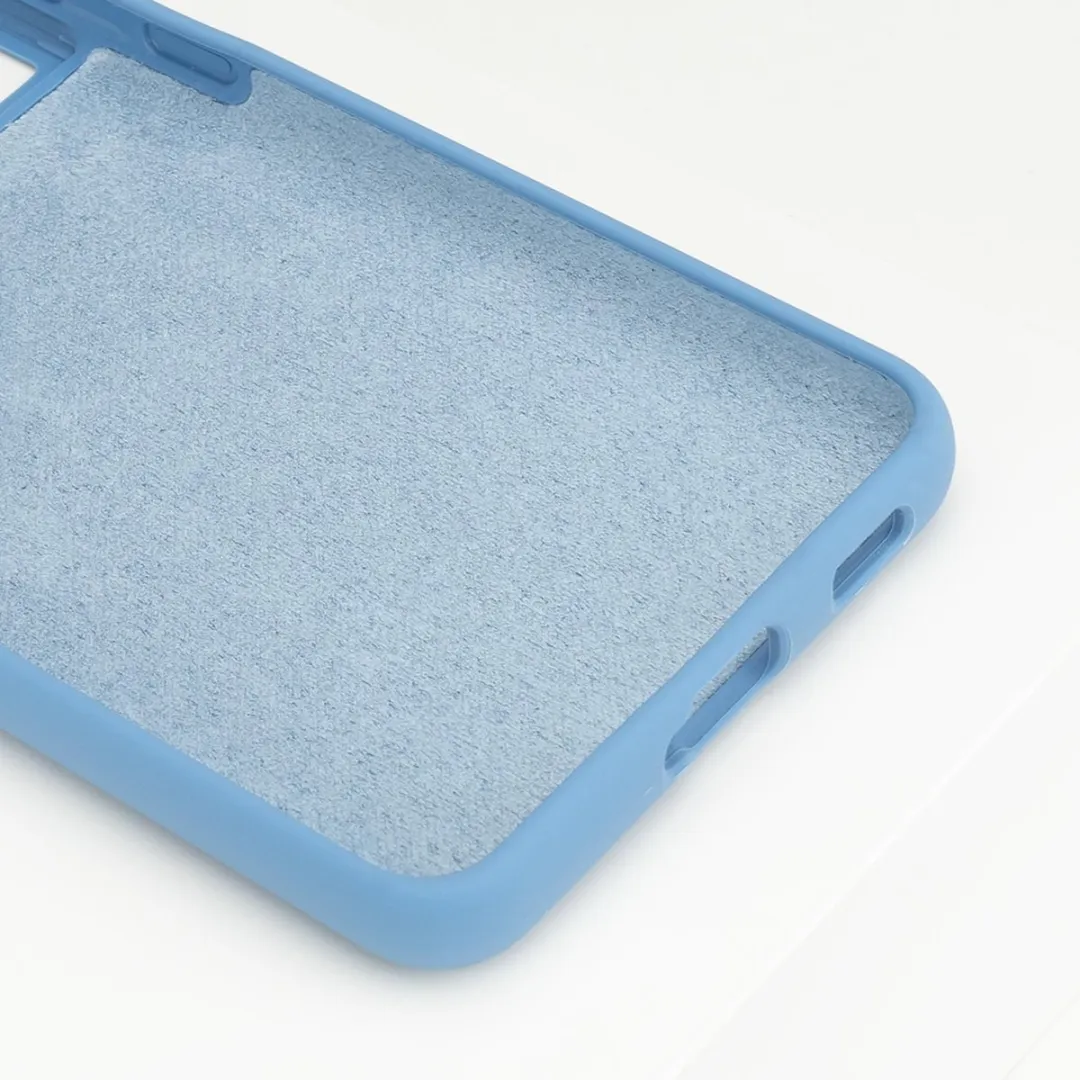 BMAX Siliconen Hoesje Samsung Galaxy S21 Plus - Blauw